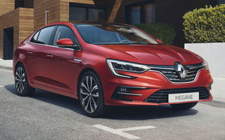 Imagini și informații tehnice cu Renault Megane Sedan facelift: interior îmbunătățit, motorizări diesel și pe benzină și sisteme de asistență