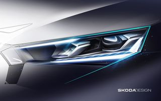 Imagini noi cu Skoda Scala și Kamiq facelift: vor primi faruri LED Matrix